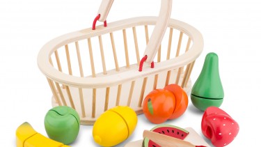 New Classic Toys - Fruit Basket 木製生果籃玩具 #10588