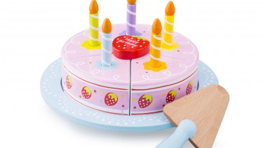 New Classic Toys - 木製生日蛋糕甜點套裝玩具 #10628