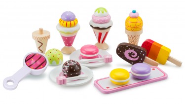New Classic Toys - Ice Cream Selection 木製雪糕甜點系列套裝玩具 #10630